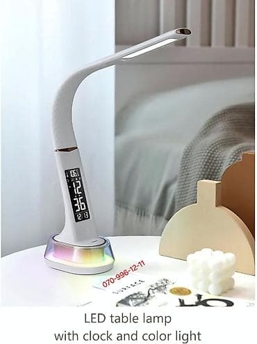 stolustu işıq: Stolüstü saat lampa Masaüstü lampa Table Lamp Ambient light🌈 Touch — 3
