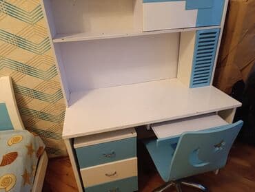 korpə carpayı: Oğlan və qız üçün, Təknəfərlik çarpayı, Yazı masası — 7