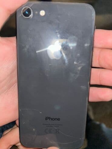 ayfon 8 qiymeti: IPhone 8, Qara, Barmaq izi — 1