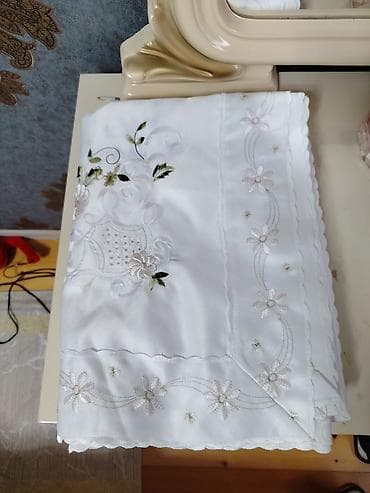 Pledlər: Yeni rəng - Ağ Satin Süfrə, Ünvandan götürmə — 4