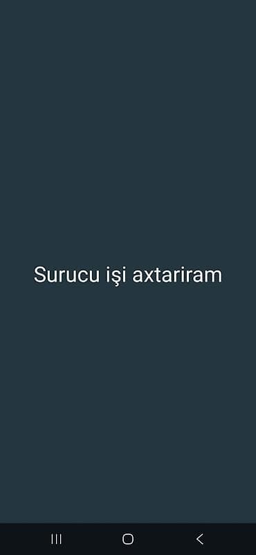 Surucu isi axtariram bc kataqorya yuk masini balaca masin ferq elemir