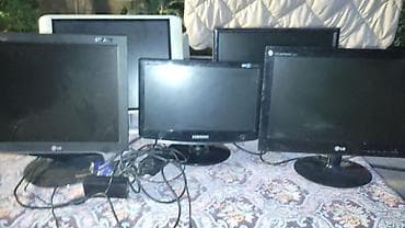 Мониторы: Kompüter monitorları dəsti - Brendlər: LG, Samsung, Planar (şəkildə — 1