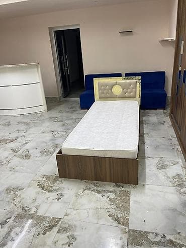 matrazlar: İşlənmiş, Təknəfərlik çarpayı, Bazalı, Matras ilə, Siyirməsiz, Azərbaycan — 1