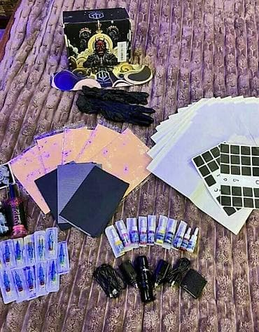 Tatu üçün peşəkar dəst Komplektin tərkibi: - Rotary tipli tatu maşını