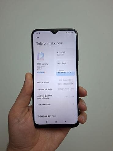 telefin: Redmi 9T, 128 GB, rəng - Qara, Barmaq izi — 2