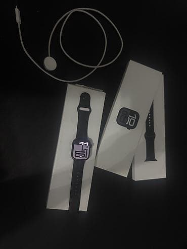 smart sat: Smart saat: Apple watch 10 series 42mm Jet black. Resmi magazadan — 1