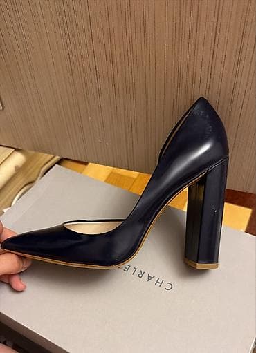 Tuflilər: ZARA razmer 36 - Model: klasik nasos (pump) tipli - Rəng: tünd göy — 1