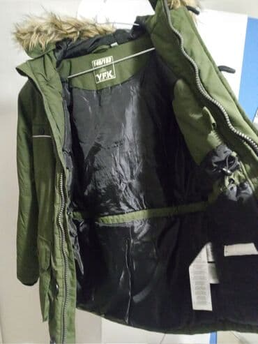 детские комбинезоны с ушками: Uşaq üçün qış parkası – Y.F.K. brendi - Rəng: zeytun-yaşıl - Ölçü — 3