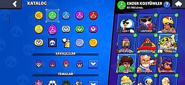 brawl stars 2: Brawl Stars oyun hesabı – yüksək səviyyəli döyüşçülər və nadir — 8
