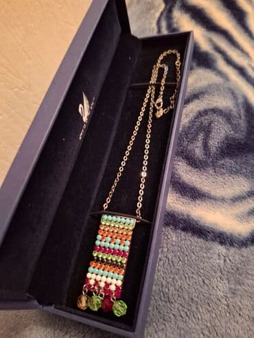 Çantalar: Swarovski boyunbağı - Brend: Swarovski (orijinal qutu ilə) - — 3