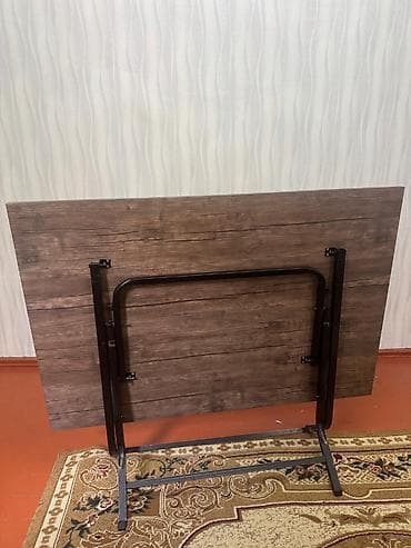 Balkon masası, İşlənmiş, Qatlanan, Laminat, Dördbucaq masa — 3