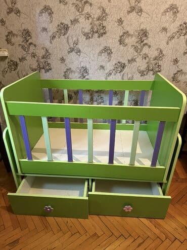 Bağ evi və bağ üçün hərşey: Oğlan və qız üçün, Dördbucaq, Beşik, Dəstsiz, Matrassız, Yellənmə mexanizmsiz — 1