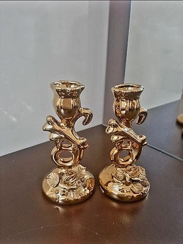Qızılı rəngli şamdan dəsti (2 ədəd) birlikdə 5azn lalafo.az -da Qızılı rəngli şamdan dəsti (2 ədəd) birlikdə 5azn