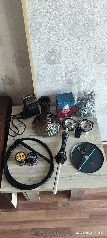 bulgari etir: Tütünçəkmə üçün tam komplekt qəlyan dəsti Paketə daxildir: - Şüşə — 1