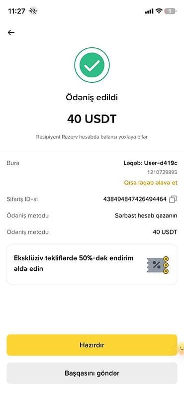 klon sifarisi: Baxın Any Unboxingdən etdiyim çıxarışlarımın bir qismi. Xidmət: USDT — 1