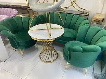 Divan və kreslo dəstləri: Yeni, Divan, 2 kreslo, Bazasız, Açılmayan — 5