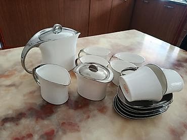sud separatoru: Çay dəsti, rəng - Ağ, Farfor — 1