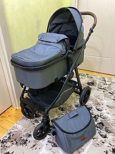 məktəb çantaları: Kidilo bebek arabası – dərin boz rəng, körpələr üçün rahat beşik tipli — 1