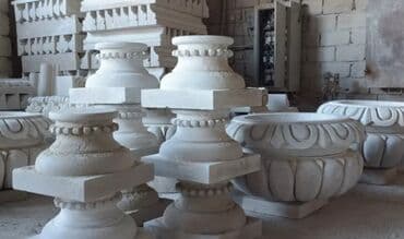 həyət üçün daşlar: Dekorativ daş güldanlar bağçalar, parklar, həyət sahələri və ya digər — 10