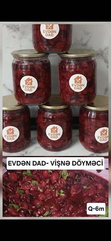 Mürəbbələr: EVDƏN DAD – təbii ev məhsulları - Gavalı döyməci: Yarılıb dilimlənmiş — 4