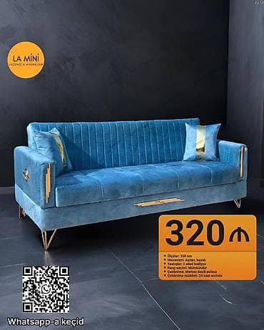 Divan, Açılan, Bazalı, Vеlur parça, Şəhərdaxili pulsuz çatdırılma