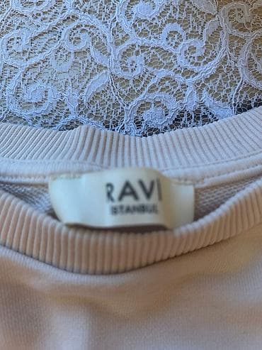 dest geyimler: Bej rəngli qadın ev-dəstı (2 hissəli) - Üst: qısa kəsimli sweatşört — 5