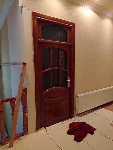 qapllar taxda: Taxta otaq qapıları – şüşəli klassik model Məhsul təsviri: - — 5