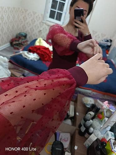 yeni il corabları: Bordo rəngli elegant qadın donu - Model: Bədənə oturan qələm kəsimli — 3