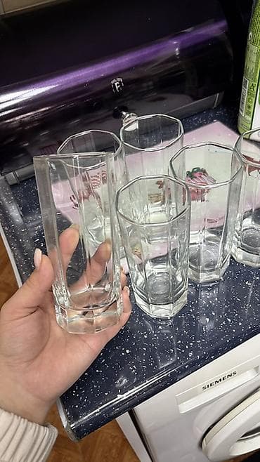 qızıl qabı: Stəkanlar, rəng - Qızılı, Şüşə — 1