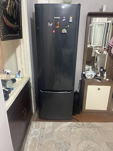 pol silen mop: 2 qapılı Pozis Soyuducu Satılır, rəng - Qara — 1