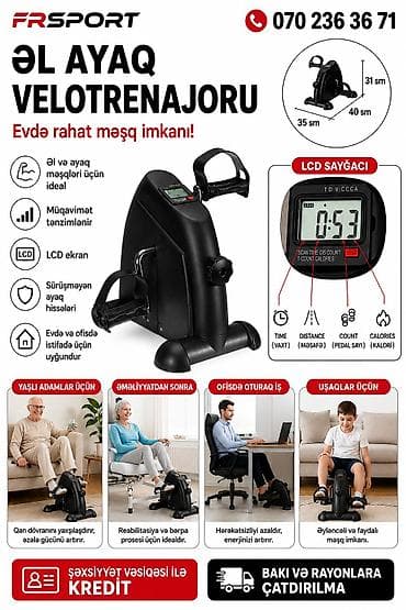 💥 velotrenajor, velosiped, əl ayaq velotrenajoru ✅ 7/24 əlaqə