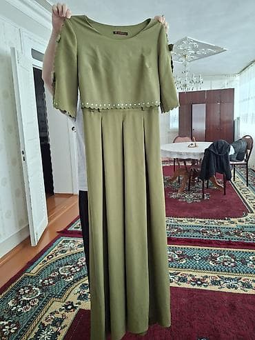 beli: Zeytun-yaşıl rəngdə uzun qadın donu. - Brend: Yakut - Model: maxi — 2