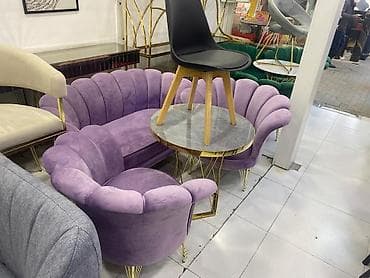 Divan və kreslo dəstləri: Yeni, Divan, 2 kreslo, Bazasız, Açılmayan — 6