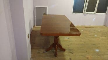 стол из массива дерева: Гостиный стол, Нераскладной, Дерево, Прямоугольный стол — 2