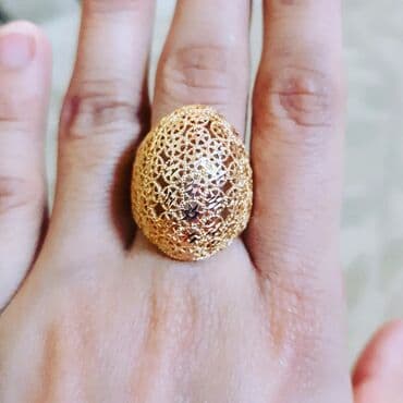 Toy, Üzük, Sarı qızıl, 585 Əyar, Qaşsız