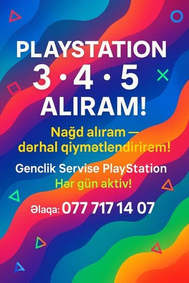 010 nömrələr: PlayStation 3, 4 və 5 oyun konsollarının nağd alınması və dərhal — 1