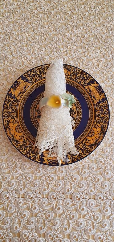 pon pon yumurtası: Salfetka ucun. Farfordur. 6 eded 120m — 1