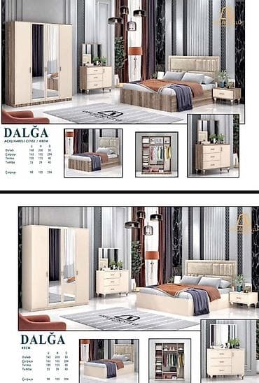 İkinəfərlik çarpayı, Dolab, Termo, Tumba, Yeni