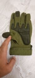 Перчатки: Taktiki Motosiklet əlcəkləri – zeytun yaşılı rəngdə. İstifadə — 6