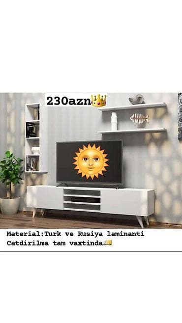 ucuz mebil: Yeni, Düz TV altlığı, Laminat — 1