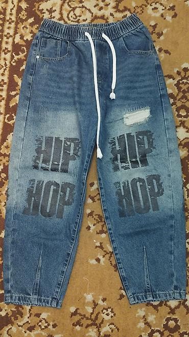 cins şalvar kişi: " alanlara endirim edəcəm " Unisex geniş kəsimli cins şalvar - Rəng — 3