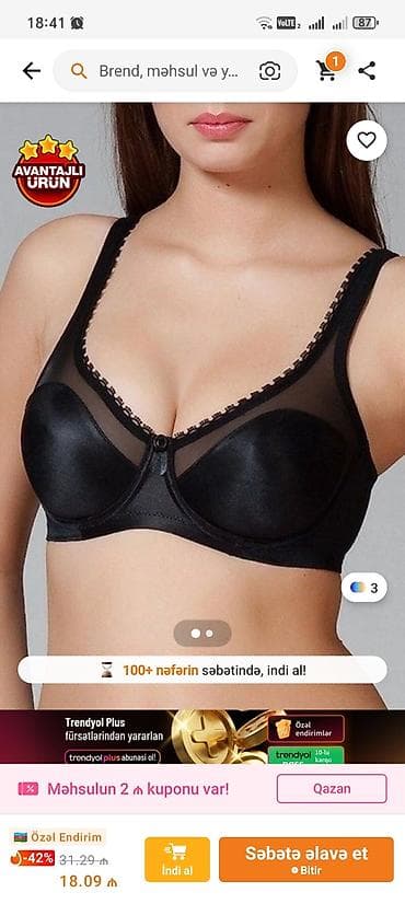 uggi: Yenİnci Underwear – qara rəngli qadın büstqalteri - Brend: Yeni İnci — 3