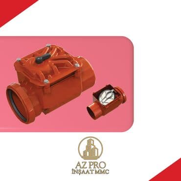 şu çəni: Tullantı su əks klapanı Suvarma, suyun çəkilməsi və drenaj — 1