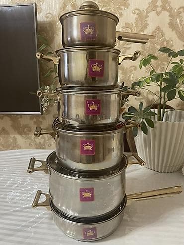 Qazan, rəng - Gümüşü, Paslanmayan polad, Almaniya