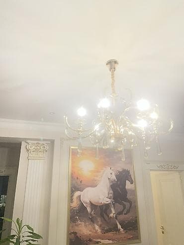 heyet ucun isiqlar: Çılçıraq, 8 lampa, Metal — 2