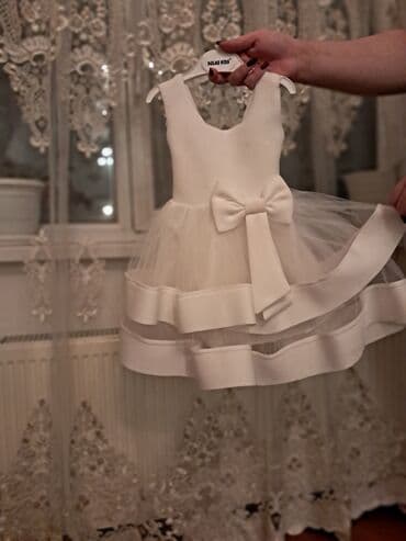 белые детские сарафаны: Детское платье, Праздничное, 1 - 2 года — 3