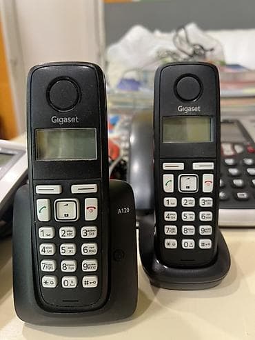 ev telefonu satilir: Stasionar telefon Gigaset, Simli, İşlənmiş, Ünvandan götürmə — 2