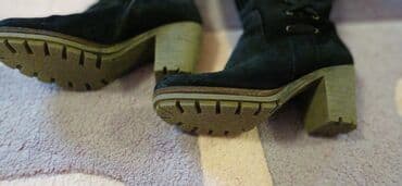 ботинки сапоги: MANAS qadın qış çəkmələri - Razmer: 38 - Rəng: qara - Model: dizaltı — 4