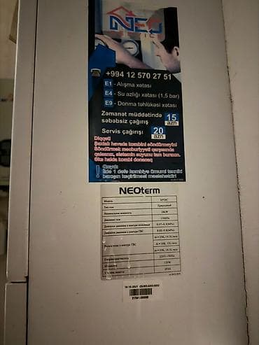 Maye divar kağızları: Qaz kombi və radiator sistemi - Marka/model: NEOTerm divardan asılan — 6