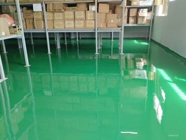 Beton səthinə epoksi materialln vurulması lalafo.az -da Beton səthinə epoksi materialln vurulması